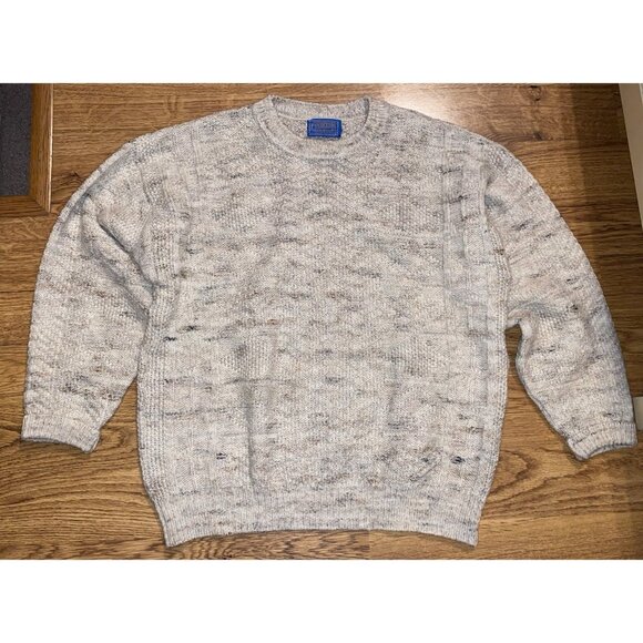Pendleton 1960's Made in USA Wool Knit Pullover Warm Fireside Sweater Large - Picture 1 of 3